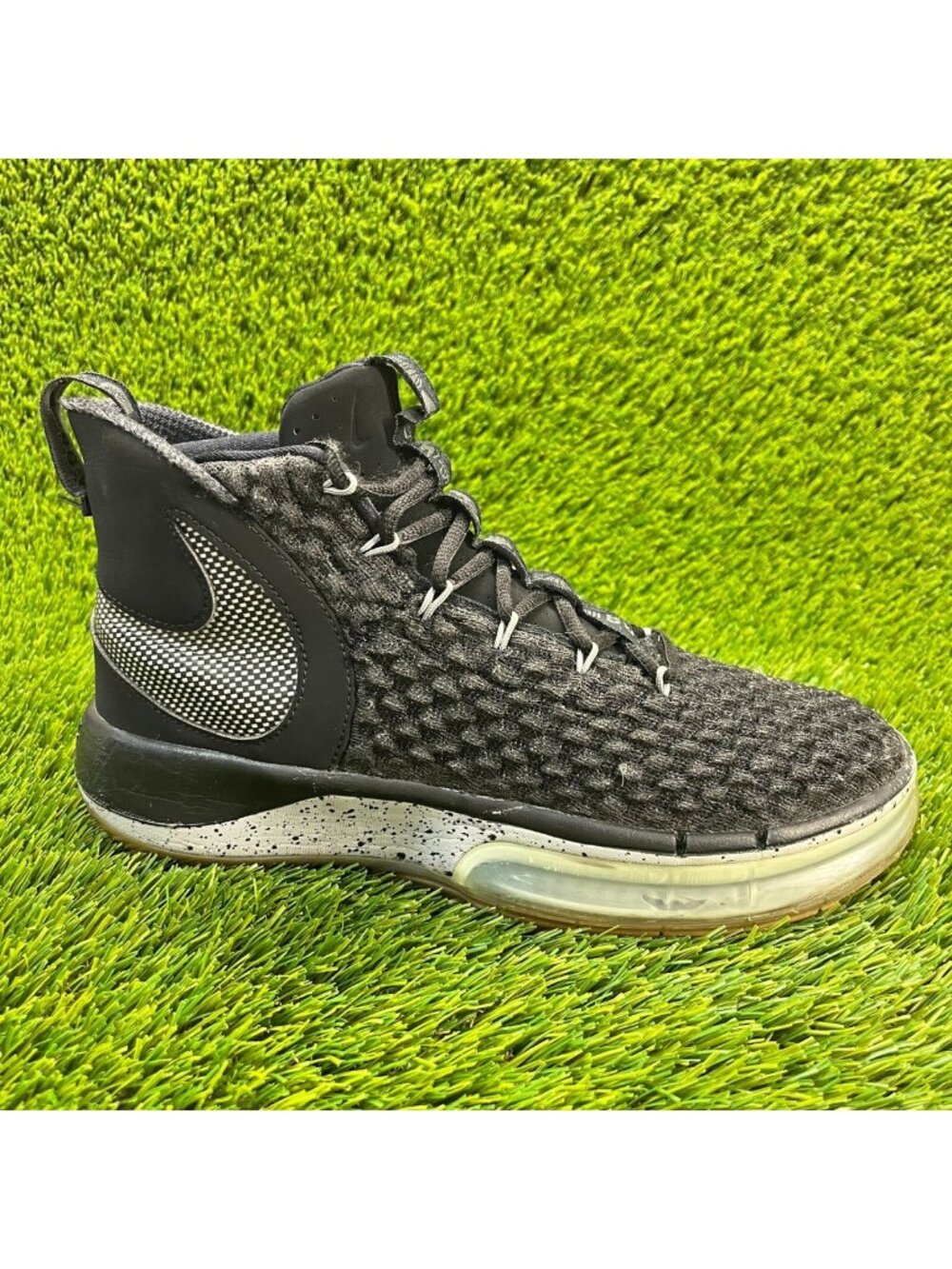 Nike‎ AlphaDunk Oreo Mens Size 8.5 Black Basketball Running Shoes Sneakers
